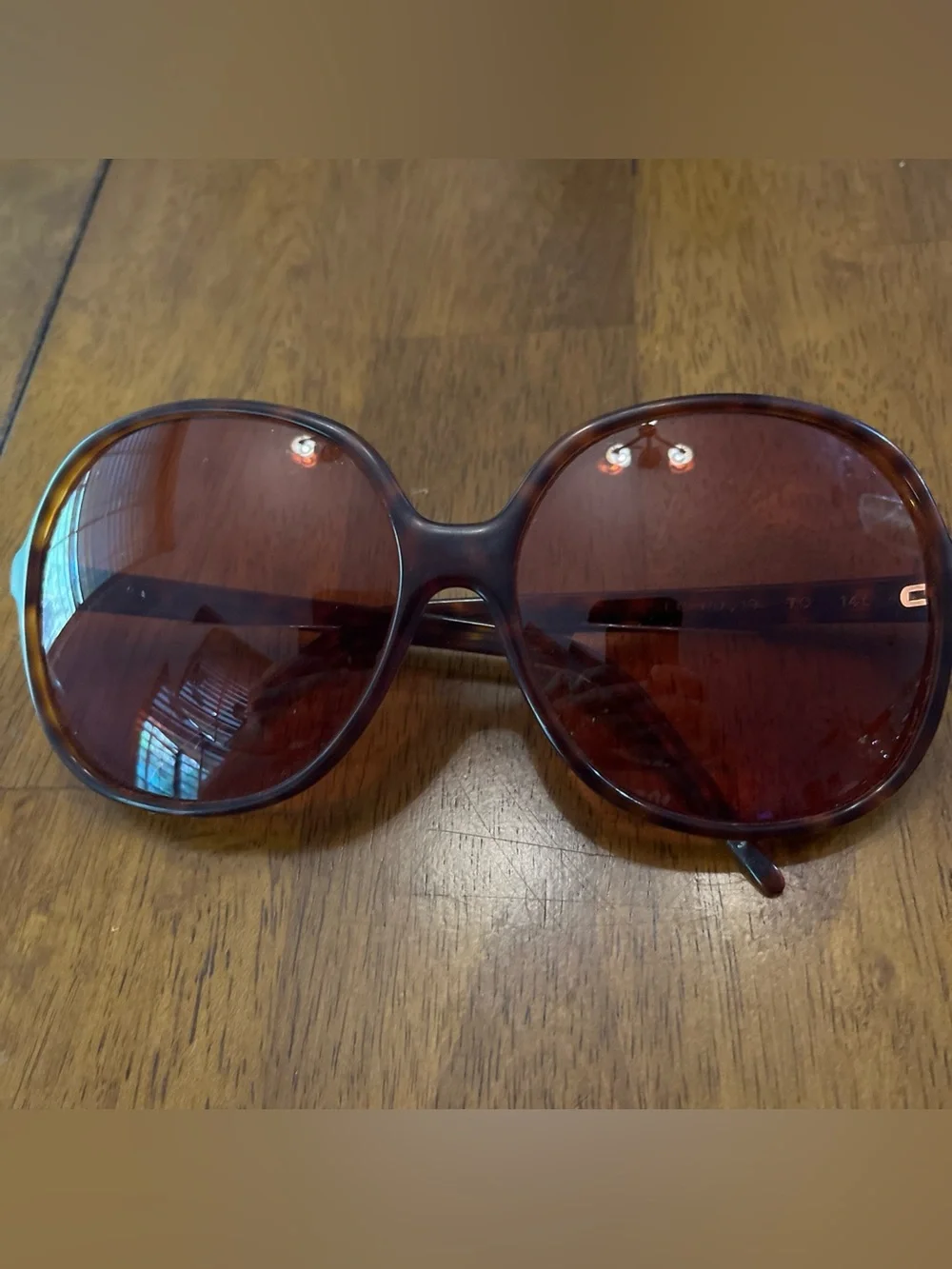 Vintage Liz Claiborne Tortoise Shell Oversized Sunglasses LC-19 TOR 140
